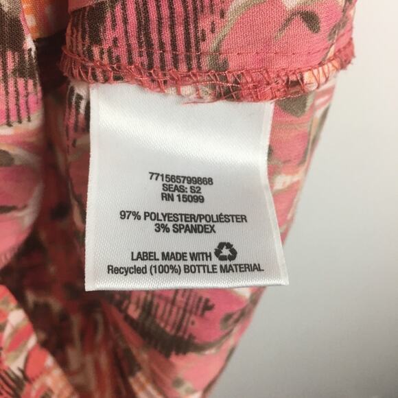 Laura Scott Button Down Ribbed Floral Shirt - Picture 9 of 12